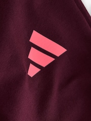 adidas Burgundy Red Essentials Flared Leggings - Image 4 of 4
