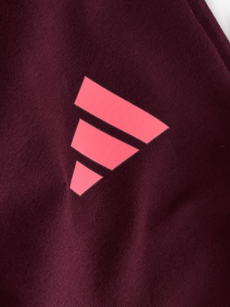 adidas Burgundy Red Essentials Flared Leggings - Image 4 of 4 adidas Burgundy Red Essentials Flared Leggings - Image 4 of 4