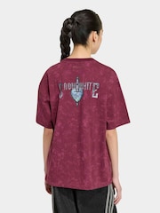adidas Originals Snow White Graphic T-Shirt - Image 3 of 6