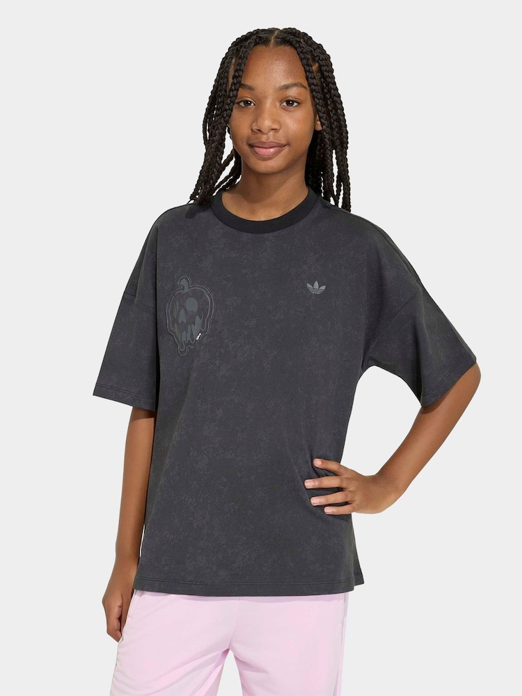 adidas Originals Black Graphic T-Shirt - Image 1 of 6 adidas Originals Black Graphic T-Shirt - Image 1 of 6
