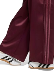 adidas Burgundy Red Satin Joggers - Image 5 of 6