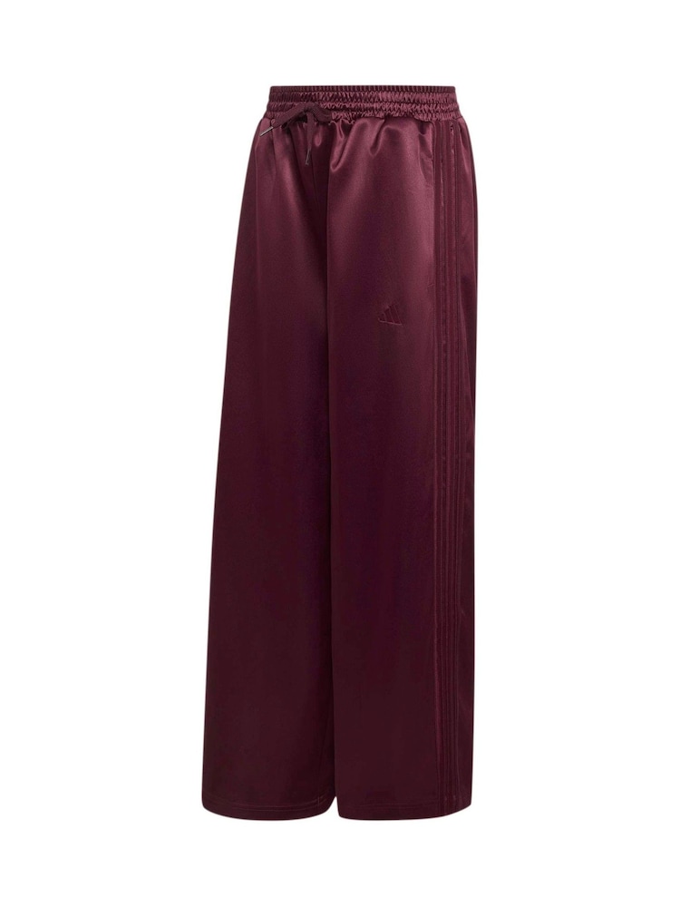 adidas Burgundy Red Satin Joggers - Image 6 of 6 adidas Burgundy Red Satin Joggers - Image 6 of 6