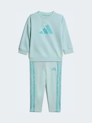 adidas Green Sweat Top & Joggers Set - Image 1 of 7