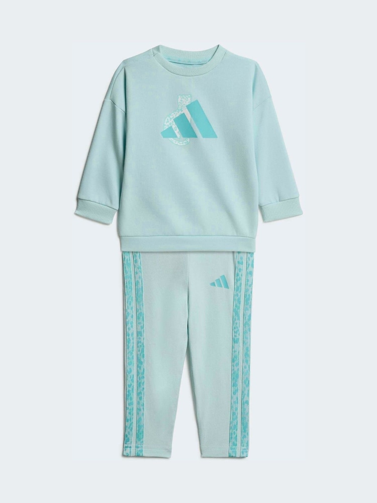 adidas Green Sweat Top & Joggers Set - Image 1 of 7 adidas Green Sweat Top & Joggers Set - Image 1 of 7
