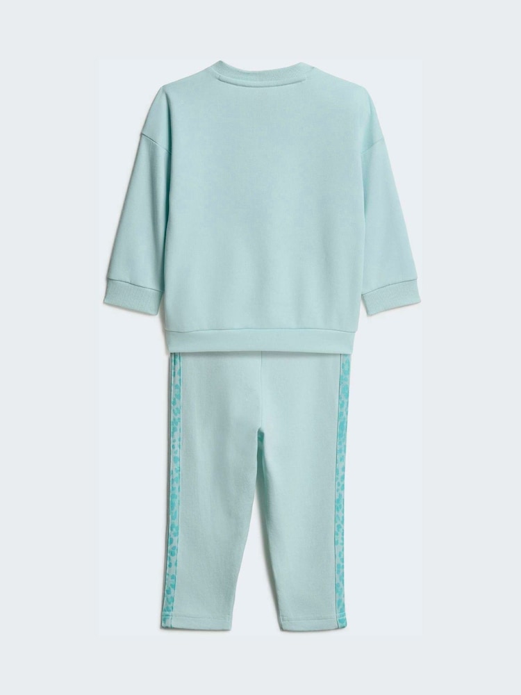 adidas Green Sweat Top & Joggers Set - Image 2 of 7 adidas Green Sweat Top & Joggers Set - Image 2 of 7