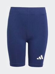 adidas Blue Essentials Biker Shorts Kids - Image 6 of 6