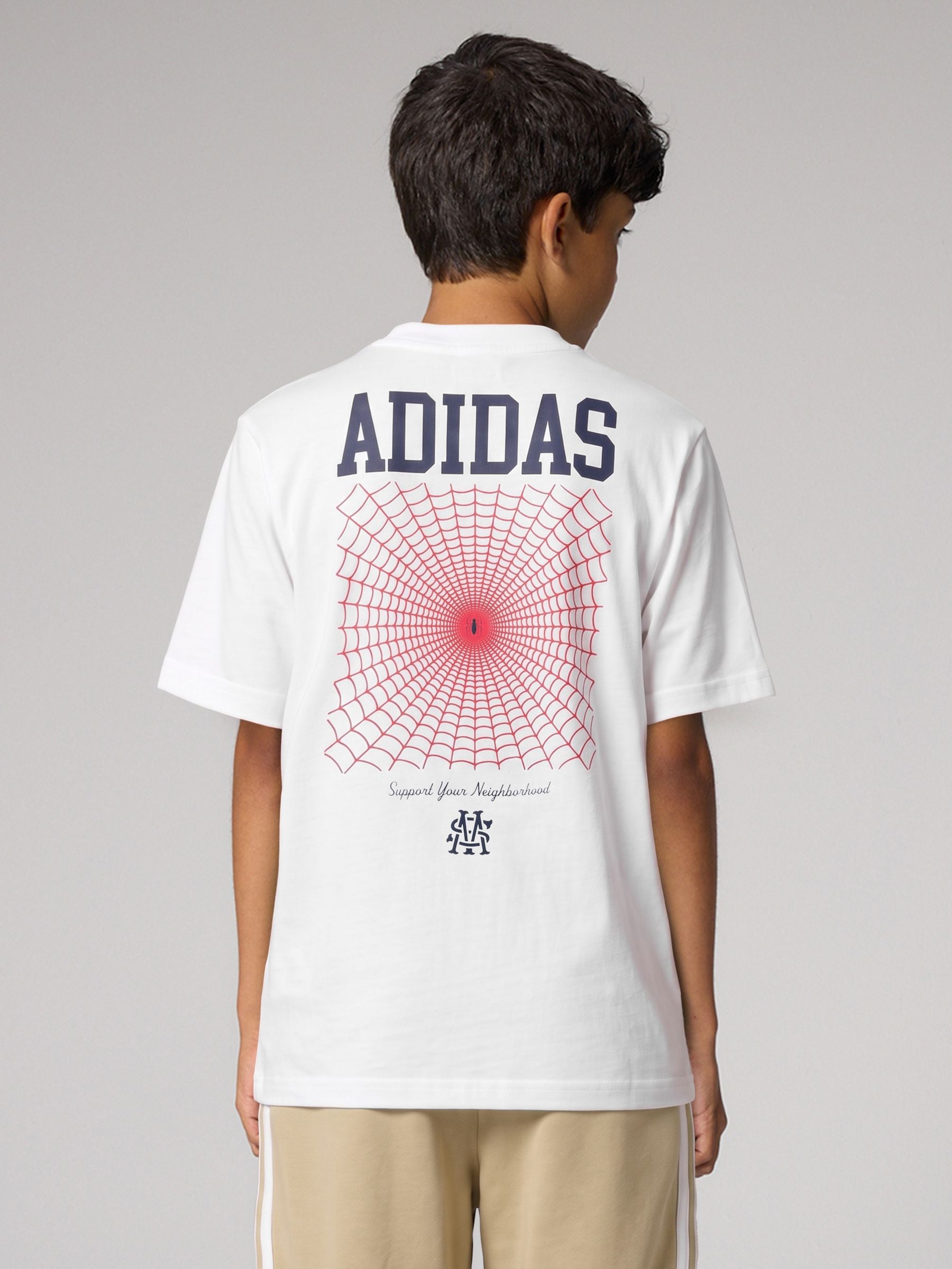 Buy adidas White Spiderman Graphic T-Shirt from the Next UK online