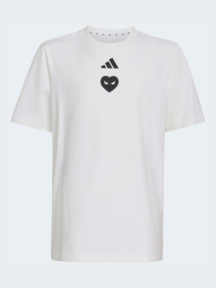 adidas White Spiderman Graphic T-Shirt - Image 7 of 7 adidas White Spiderman Graphic T-Shirt - Image 7 of 7