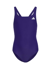 Blau - adidas V-Rücken Badeanzug für Kinder - Bild 1 von 4
