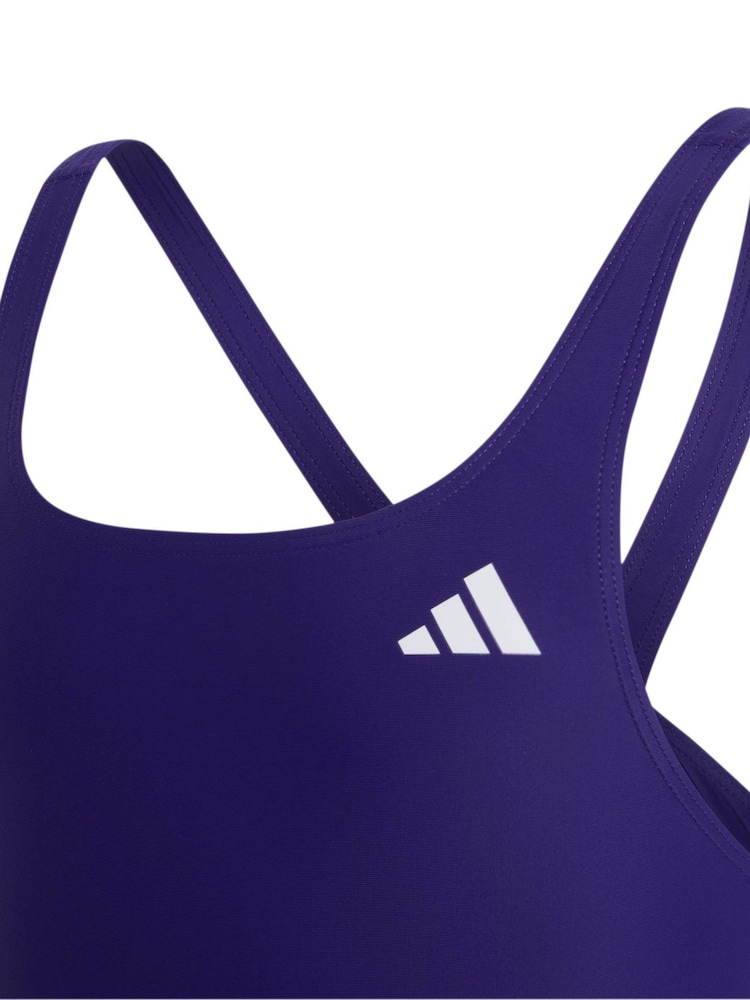 Blau - adidas V-Rücken Badeanzug für Kinder - Bild 2 von 4