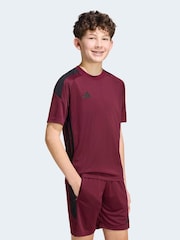 adidas Red Tiro Essentials Jersey T-Shirt - Image 1 of 6