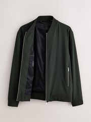 Green Muscle Fit Smart Bomber Jacket - Image 10 of 14