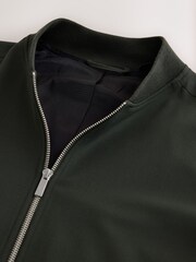 Green Muscle Fit Smart Bomber Jacket - Image 12 of 14