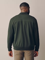 Green Muscle Fit Smart Bomber Jacket - Image 3 of 8