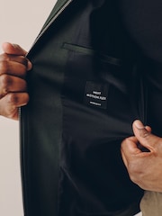 Green Muscle Fit Smart Bomber Jacket - Image 4 of 8