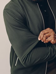 Green Muscle Fit Smart Bomber Jacket - Image 5 of 8