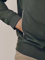 Green Muscle Fit Smart Bomber Jacket - Image 7 of 8