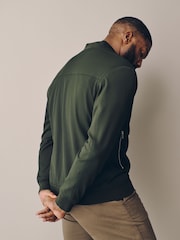 Green Muscle Fit Smart Bomber Jacket - Image 8 of 8