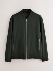 Green Muscle Fit Smart Bomber Jacket - Image 9 of 14