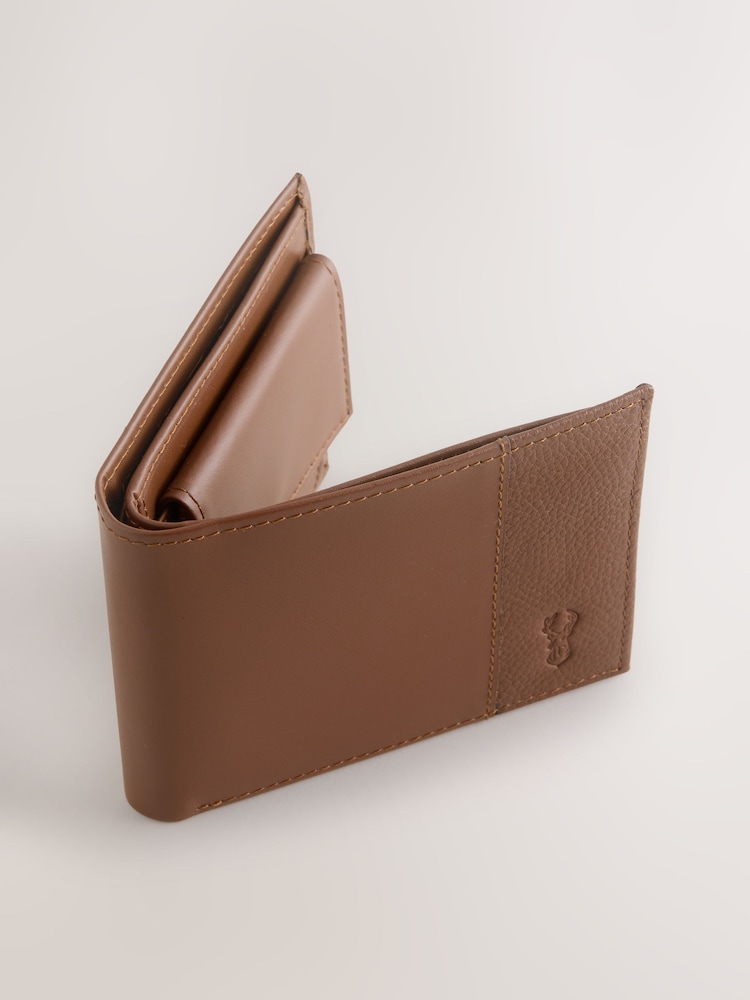 Tan Brown Leather Bifold Wallet - Image 2 of 4