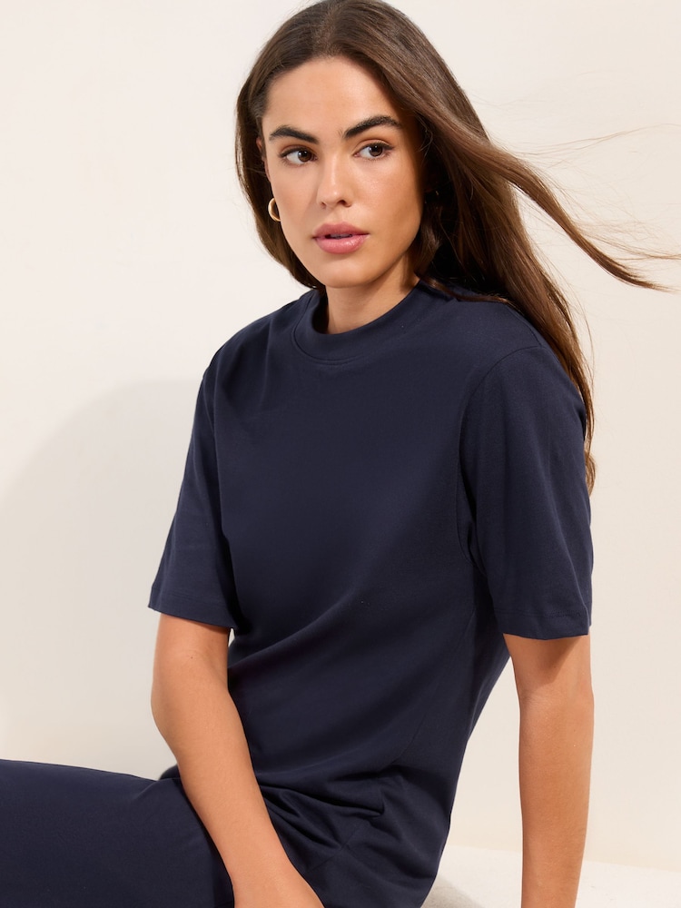 Friends Like These Navy Jersey T-Shirt Midi Dress - Image 2 of 4