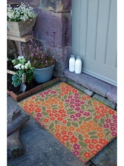 Artsy Mats Brown Floral Pattern Doormat - Image 3 of 12