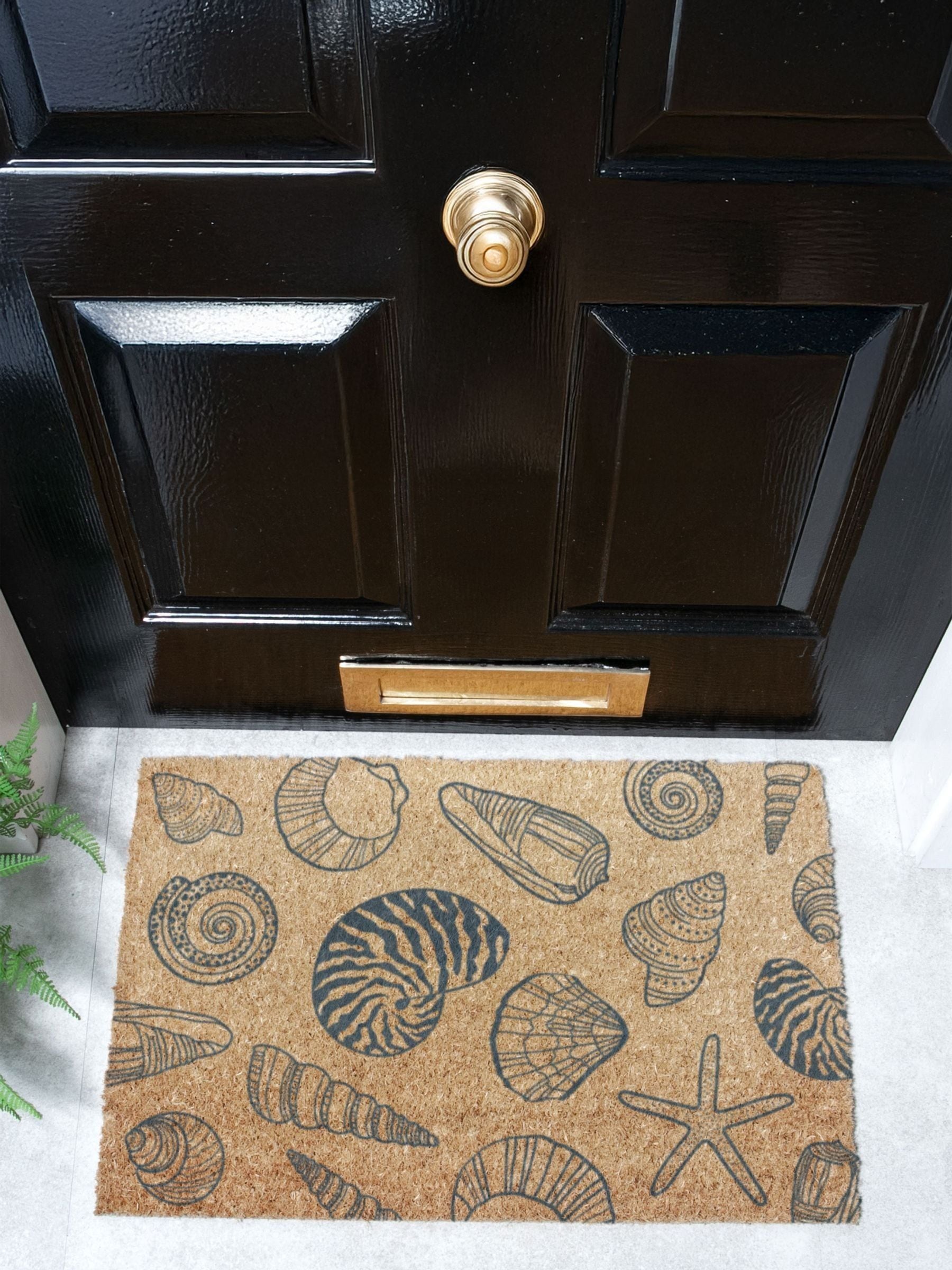 Artsy Mats Brown Shells Doormat