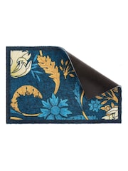 Artsy Mats Blue William Morris Blue Indoor Washable Doormat - Image 4 of 7