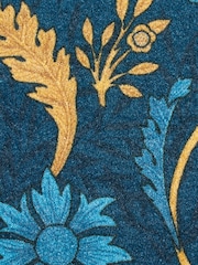 Artsy Mats Blue William Morris Blue Indoor Washable Doormat - Image 7 of 7