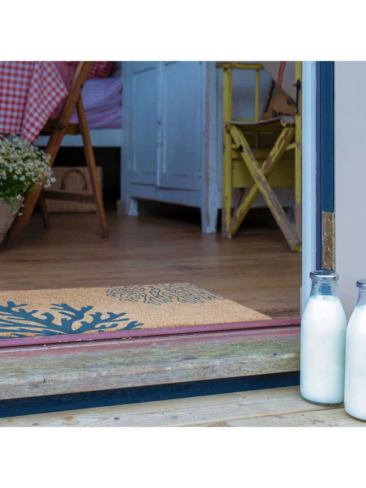 Artsy Mats Brown Coral Doormat - Image 2 of 11 Artsy Mats Brown Coral Doormat - Image 2 of 11