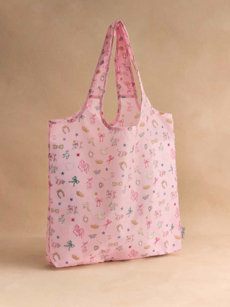 Cath Kidston Pink Centre Stage Print Foldaway Shopper - Image 1 of 4