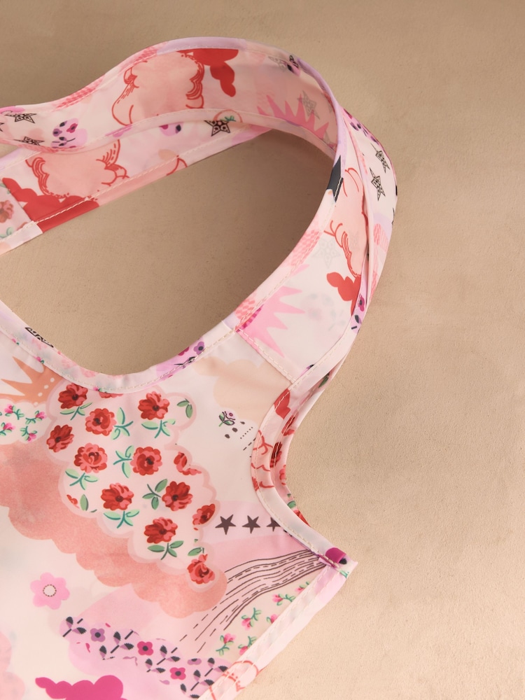 Cath Kidston Pink Cloud Print Clip On Purse with Foldaway Shopper - Image 4 of 4 Cath Kidston Pink Cloud Print Clip On Purse with Foldaway Shopper - Image 4 of 4