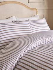 Natural Reversible Duvet Cover and Pillowcase Set - Image 3 of 5