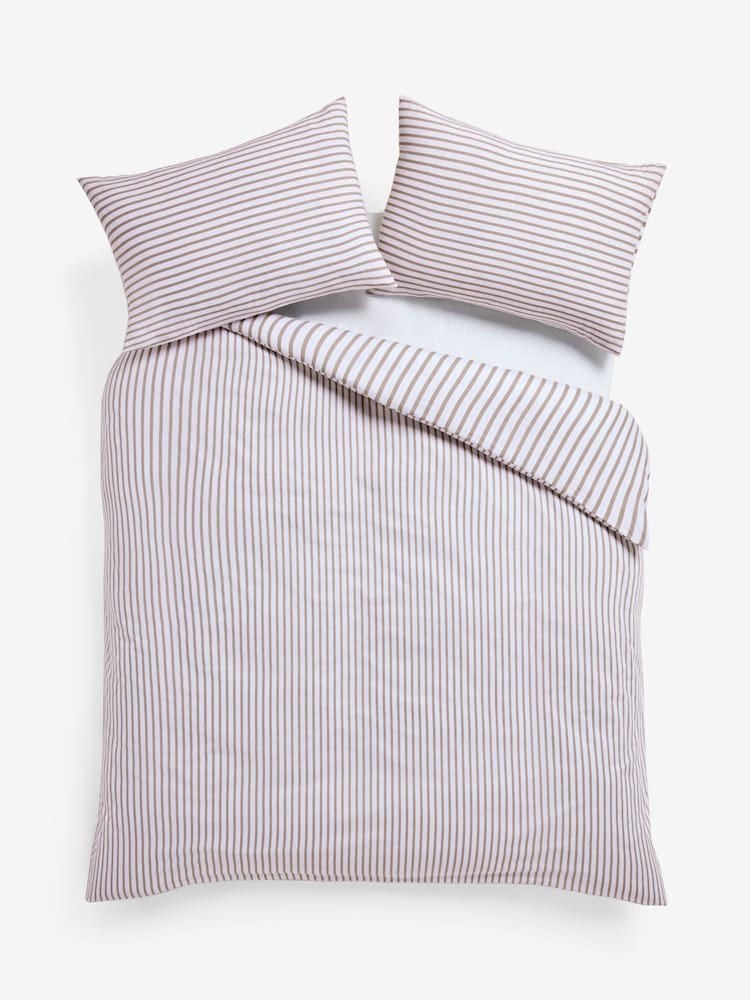 Natural Reversible Duvet Cover and Pillowcase Set - Image 5 of 5