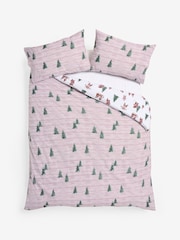 Grey Hamish Ski Scene Christmas Reversible Duvet Cover and Pillowcase Set - Image 4 of 4