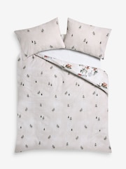 Natural Gingerbread Christmas Brushed Cotton Duvet Cover and Pillowcase Set - Image 7 of 7