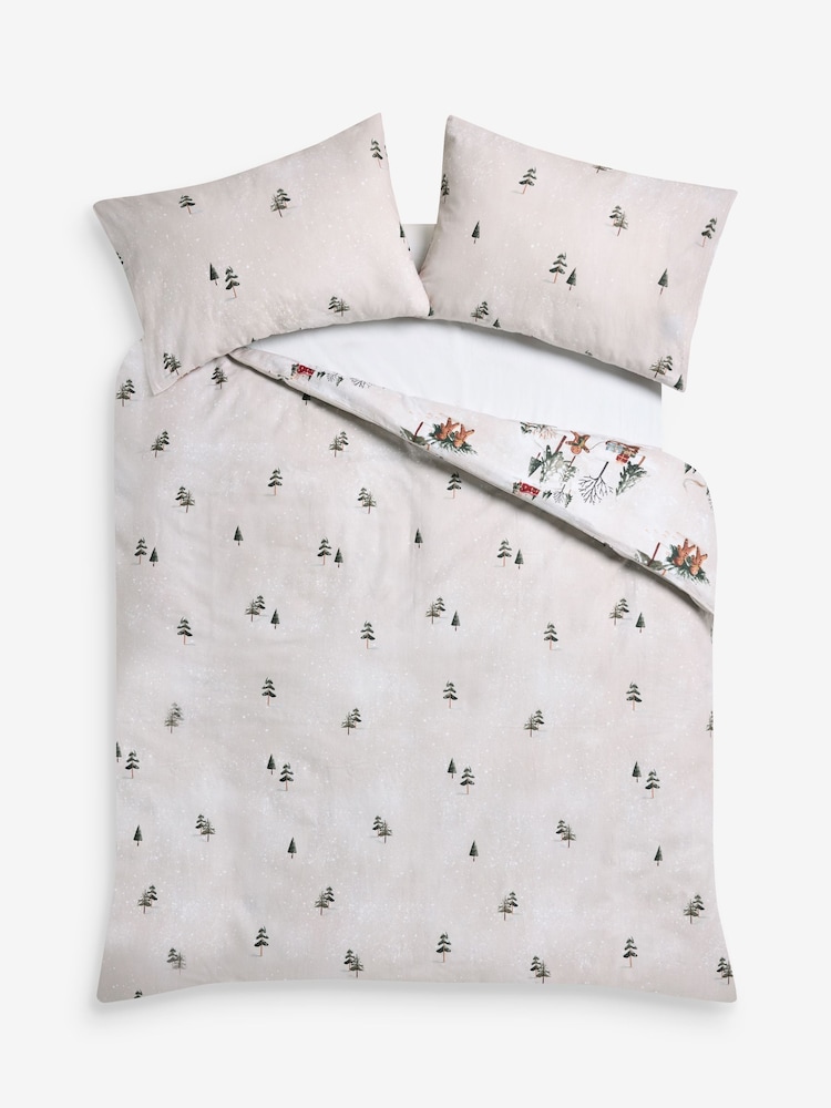 Natural Gingerbread Christmas Brushed Cotton Duvet Cover and Pillowcase Set - Image 7 of 7 Natural Gingerbread Christmas Brushed Cotton Duvet Cover and Pillowcase Set - Image 7 of 7