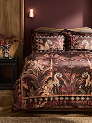 Brown Jungle Leopard Velvet Duvet Cover and PIllowcase Set - Image 1 of 6