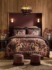 Brown Jungle Leopard Velvet Duvet Cover and PIllowcase Set - Image 2 of 6
