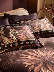 Brown Jungle Leopard Velvet Duvet Cover and PIllowcase Set - Image 3 of 6