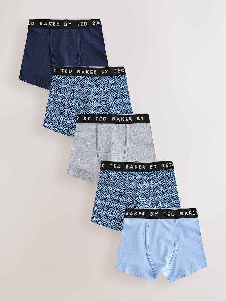 Baker by Ted Baker Boxers 5 Pack - Image 1 of 9 Baker by Ted Baker Boxers 5 Pack - Image 1 of 9