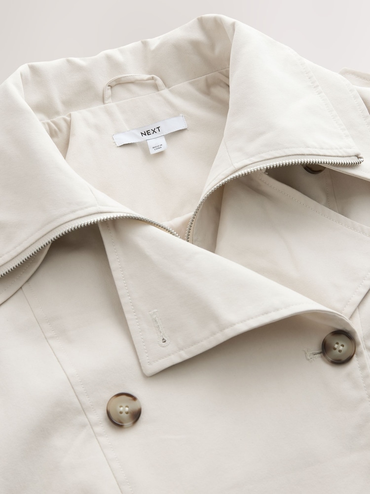 Sand Low Belted Trench Coat - Image 2 of 3 Sand Low Belted Trench Coat - Image 2 of 3