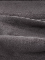 رمادي - سترة بومبر من قماش سويد صناعي بياقة قمعية - صورة 8 من 8