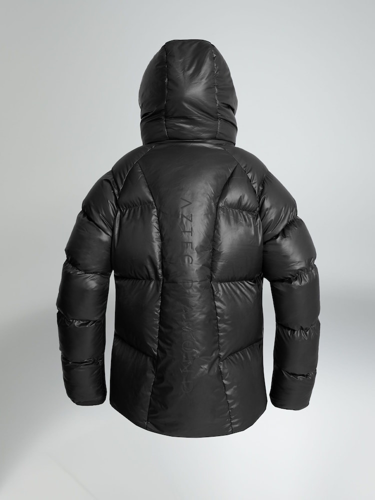 Aztec Diamond Black Heavy Quilted Puffer Coat - Image 7 of 7 Aztec Diamond Black Heavy Quilted Puffer Coat - Image 7 of 7