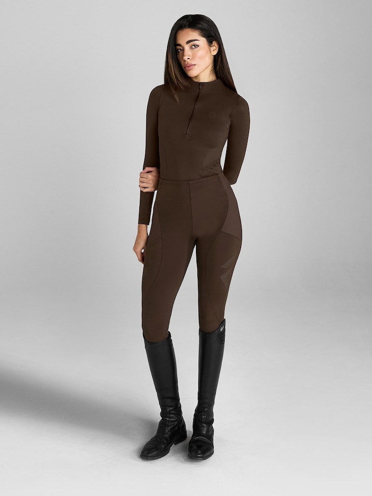 Aztec Diamond Brown Core Full Seat Leggings - Image 1 of 6 Aztec Diamond Brown Core Full Seat Leggings - Image 1 of 6