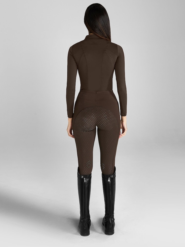 Aztec Diamond Brown Core Full Seat Leggings - Image 2 of 6 Aztec Diamond Brown Core Full Seat Leggings - Image 2 of 6