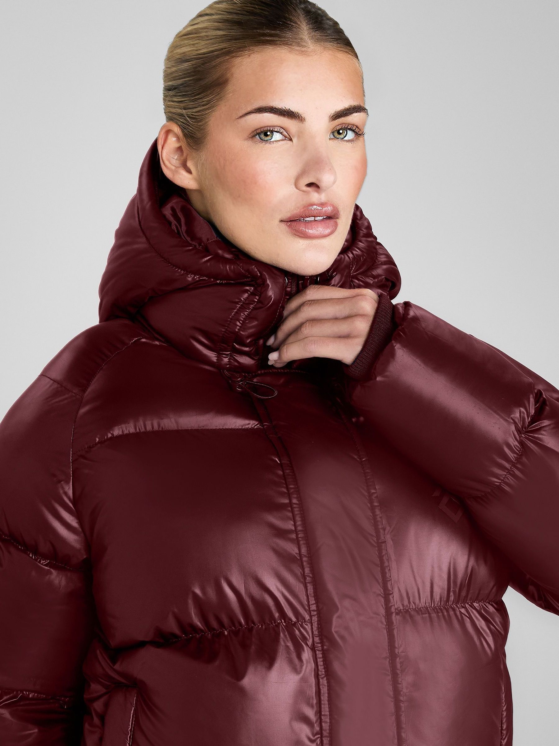Buy Aztec Diamond Red Heavy Quilted Puffer Coat from Next USA