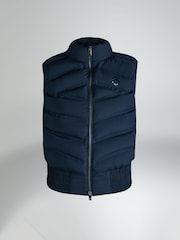 Aztec Diamond Blue Lightweight Gilet - Image 6 of 6