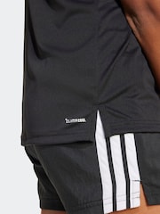 adidas Black Training Essentials 3-Stripes Kids T-Shirt - Image 5 of 6
