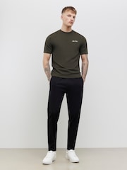 River Island Green Slim Fit Slinky Ame Saint T-Shirt - Image 2 of 4